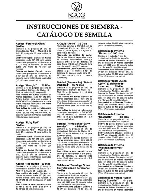 INSTRUCCIONES DE SIEMBRA -CATÁLOGO DE SEMILLA-1