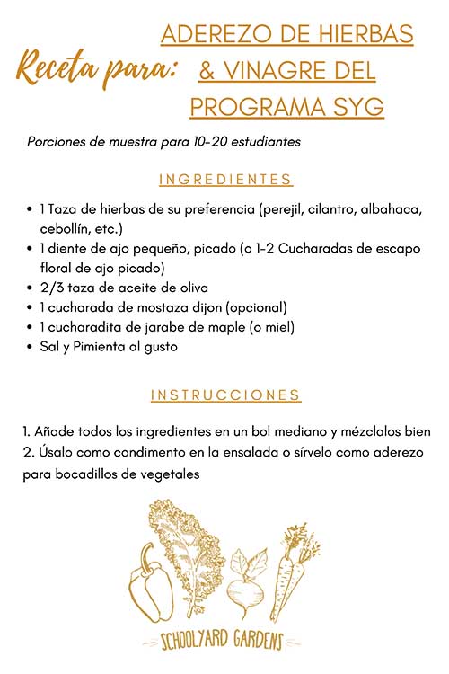 SPANISH VERSION_SYG ACV Dressing Recipe Card